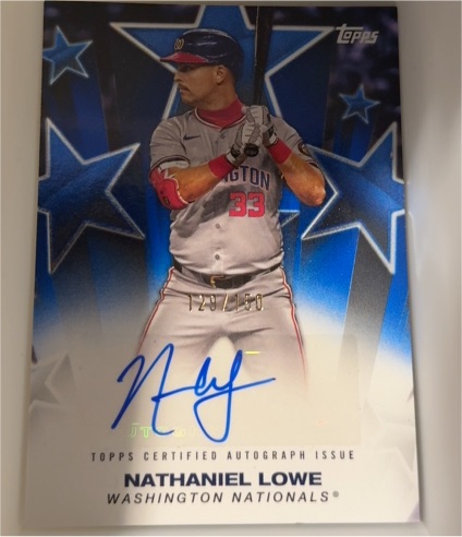 2025 Topps Series 2 Baseball Stars Autographs #BSA2-NL Nathaniel Lowe — front