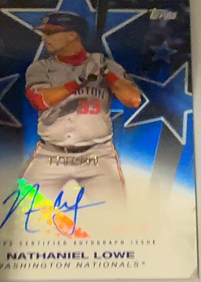 2023 Topps Allen & Ginter Nathaniel Lowe Autograph — front