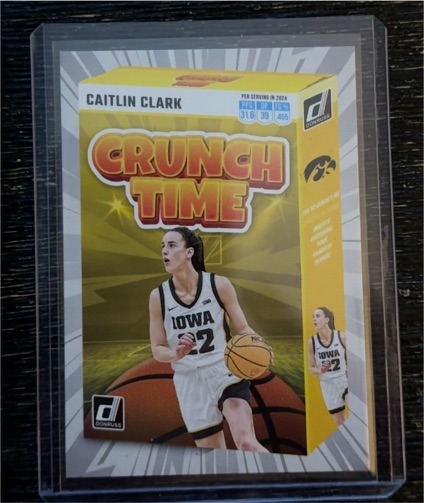 2024 Panini Donruss Caitlin Clark Collection Crunch Time #SS-CT2 Caitlin Clark — front