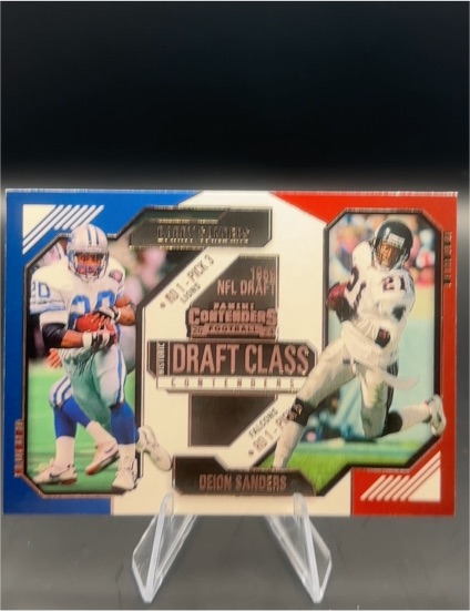 2024 Panini Contenders #11 Barry Sanders / Deion Sanders Historic Draft Class — front