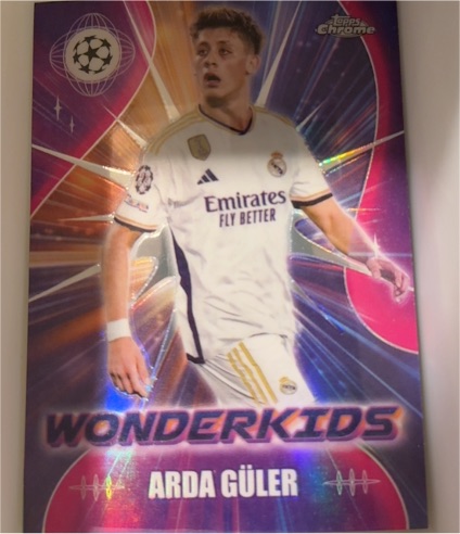 2023-24 Topps Chrome UEFA Wonderkids #WK-1 Arda Güler — front