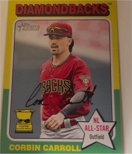 2024 Topps Heritage #372 Corbin Carroll — front