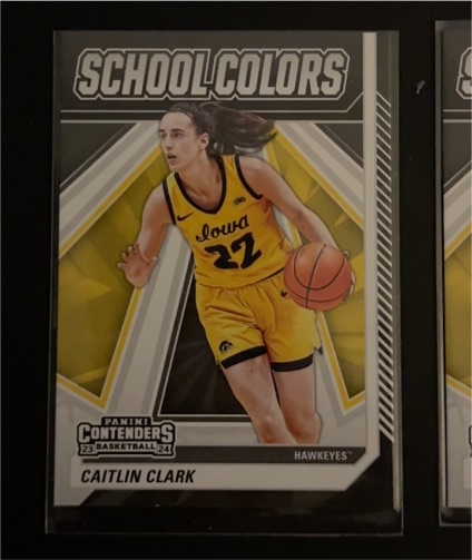 2024 Panini Contenders Caitlin Clark Collection School Colors #SC3 — front