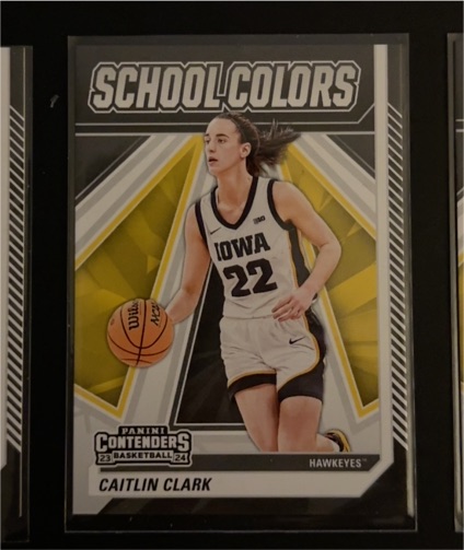 2024 Panini Contenders Caitlin Clark Collection School Colors #SC2 Caitlin Clark — front