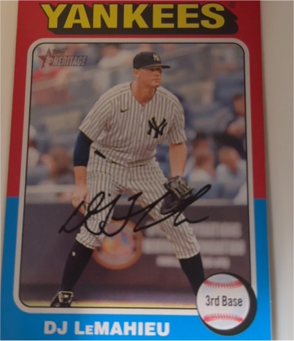2024 Topps Heritage #481 DJ LeMahieu — front