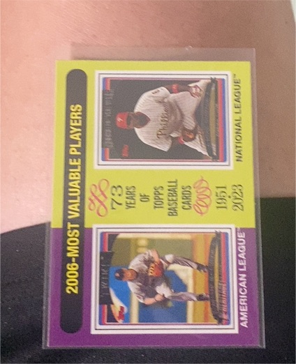 2024 Topps Heritage #203 2006 Most Valuable Players Justin Morneau / Ryan Howard — front