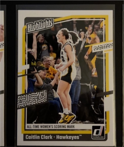 2024 Panini Donruss Caitlin Clark Collection Highlights #H10 Caitlin Clark — front