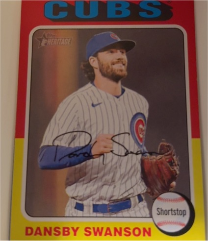 2024 Topps Heritage #457 Dansby Swanson — front