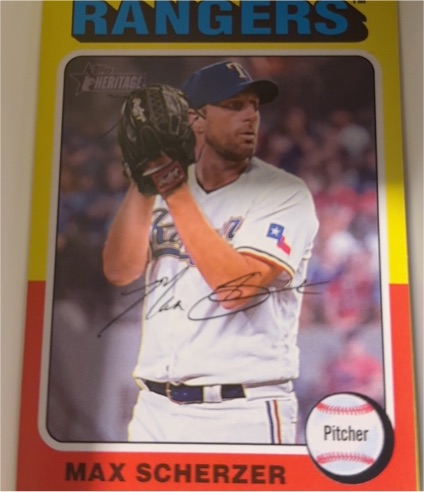 2024 Topps Heritage #453 Max Scherzer — front