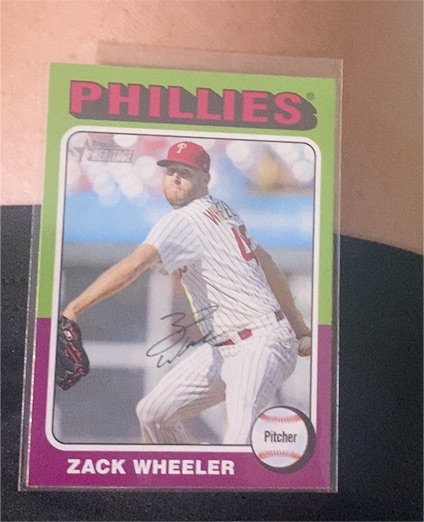 2024 Topps Heritage #493 Zack Wheeler — front
