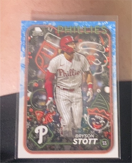 2024 Topps Holiday #H54 Bryson Stott — front