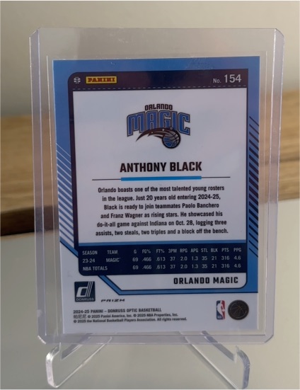 2024-25 Panini Donruss Optic #154 Anthony Black — front