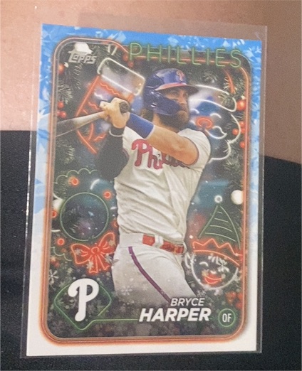 2024 Topps Holiday #H179 Bryce Harper — front