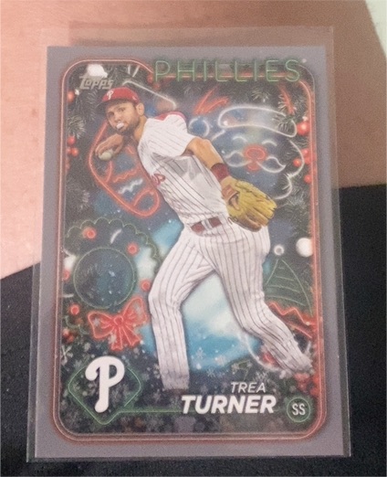 2024 Topps Holiday #H43 Trea Turner — front
