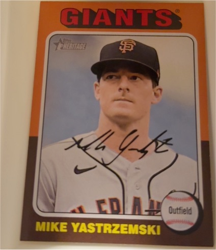 2024 Topps Heritage #354 Mike Yastrzemski — front