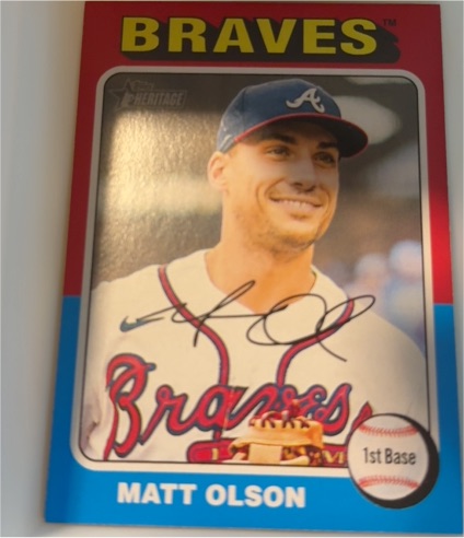 2024 Topps Heritage #440 Matt Olson — front