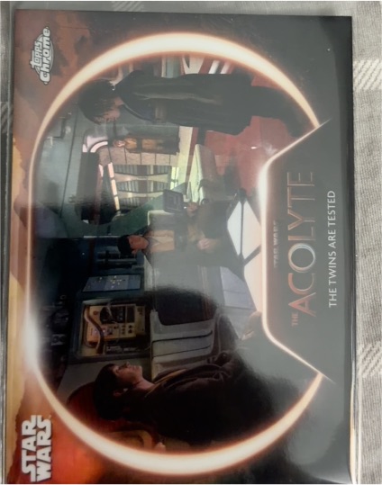 2025 Topps Chrome Star Wars #AC-8 The Twins Are Tested — front