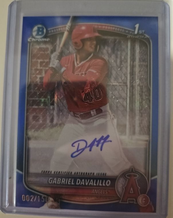 2025 Bowman Chrome #CPA-GD Gabriel Davalillo — front
