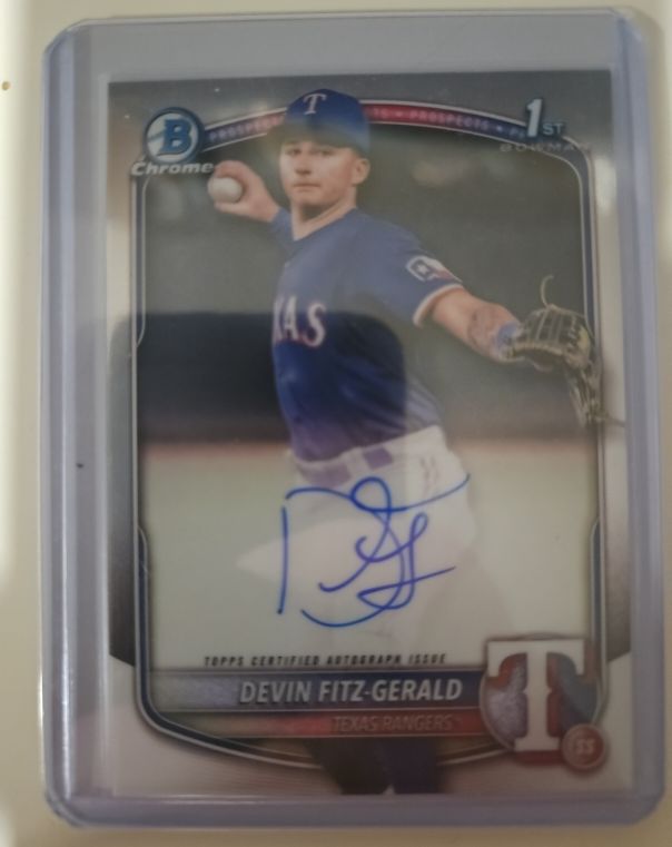 2025 Bowman Chrome #CPA-DF Devin Fitz-Gerald — front
