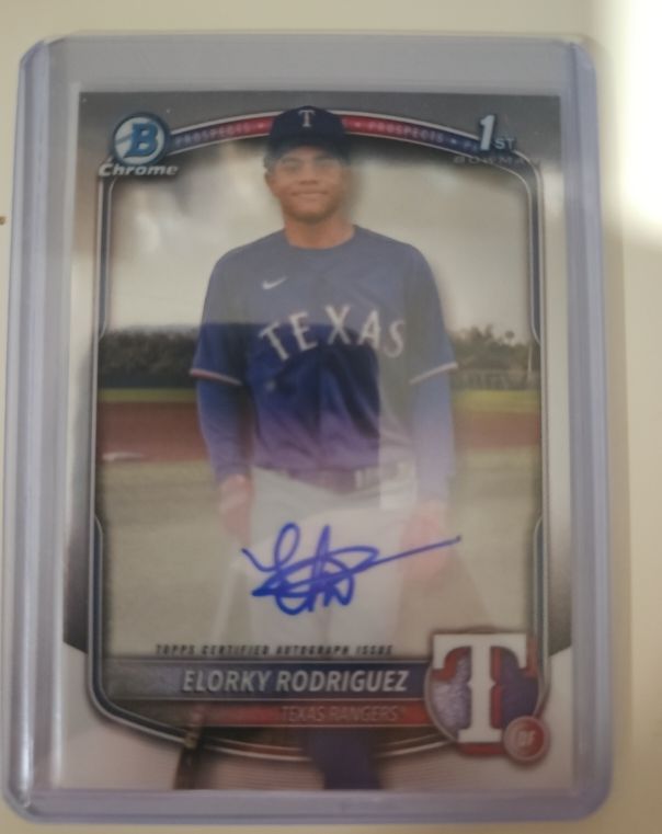 2025 Bowman Chrome #CPA-ER Elorky Rodriguez — front