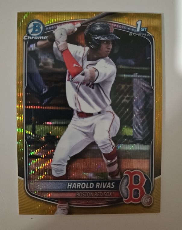 2025 Bowman Chrome #BCP-216 Harold Rivas — front