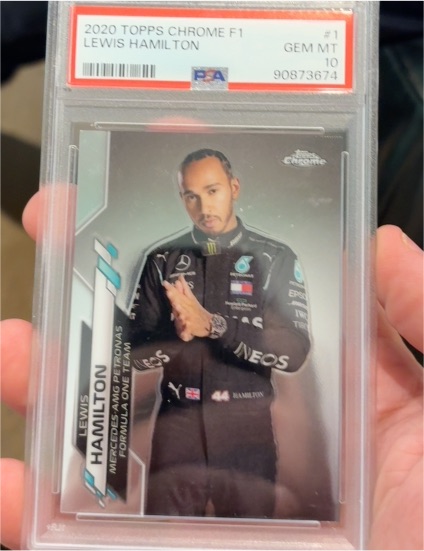 2020 Topps Chrome Formula 1 #1 Lewis Hamilton — front