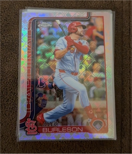 2025 Topps Chrome #281 Alec Burleson — front