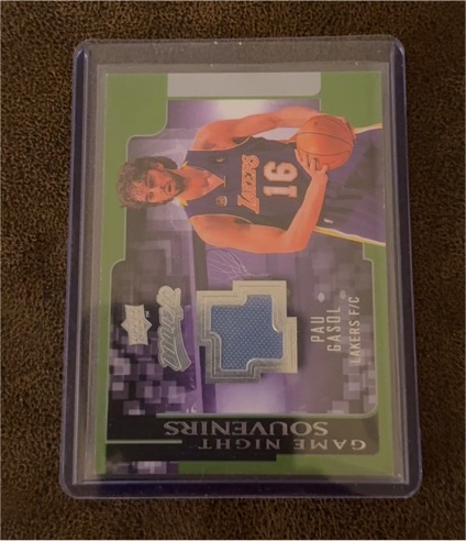 2008-09 Upper Deck MVP Game Night Souvenirs #GN-PG Pau Gasol — front