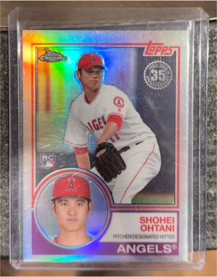 2018 Topps Chrome 1983 #83T-6 Shohei Ohtani Rookie Card — front