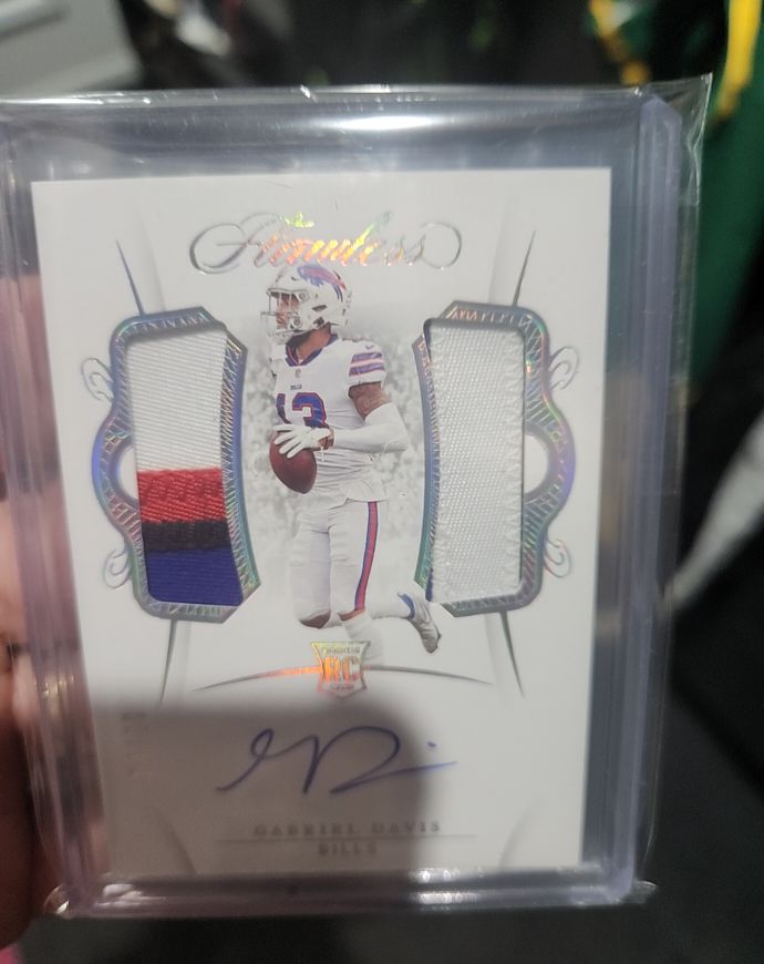 2020 Panini Flawless Rookie Dual Patch Autos #6 Gabriel Davis — front