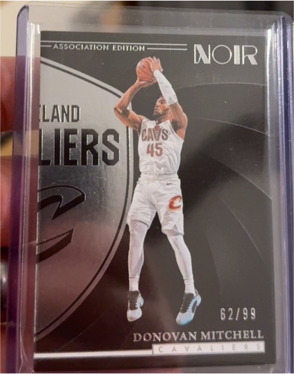 2023-24 Panini Noir Association Edition #62 Donovan Mitchell — front
