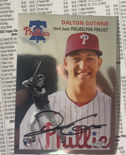 2023 Topps Chrome Platinum Anniversary #117 Dalton Guthrie — front