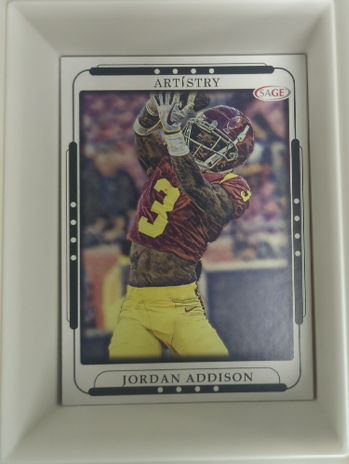 2023 SAGE Artistry #58 Jordan Addison — front