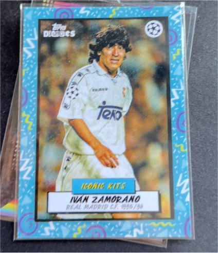 1995 Topps Digides Ivan Zamorano Iconic Kits Real Madrid C.F. — front