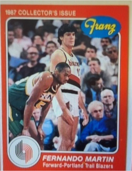 1987 Star Franz #Fernando Martin — front