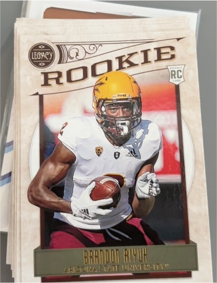 2020 Panini Legacy #154 Brandon Aiyuk Rookie Card — front