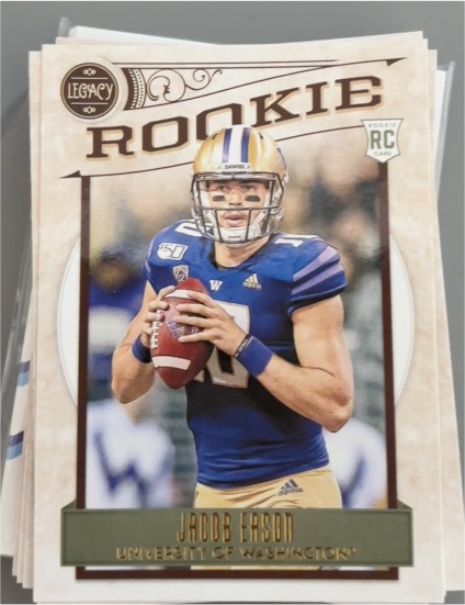 2020 Panini Legacy #156 Jacob Eason Rookie Card — front