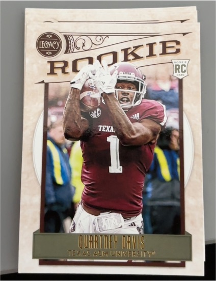 2020 Panini Legacy #179 Quartney Davis — front