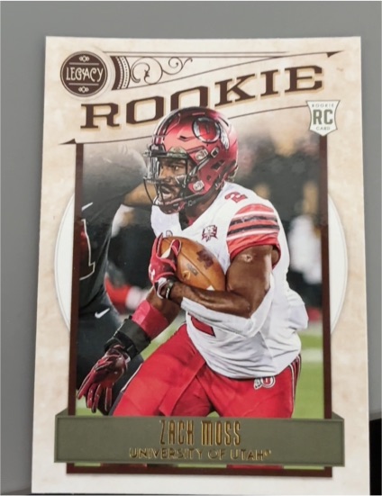2020 Panini Legacy #186 Zack Moss Rookie — front