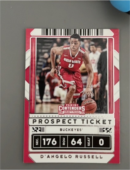 2020 Panini Contenders Draft Picks #37 D'Angelo Russell — front
