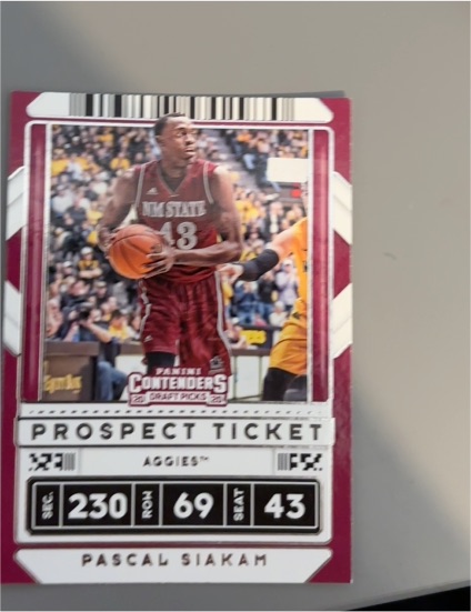 2020 Panini Contenders Draft Picks #17 Pascal Siakam — front