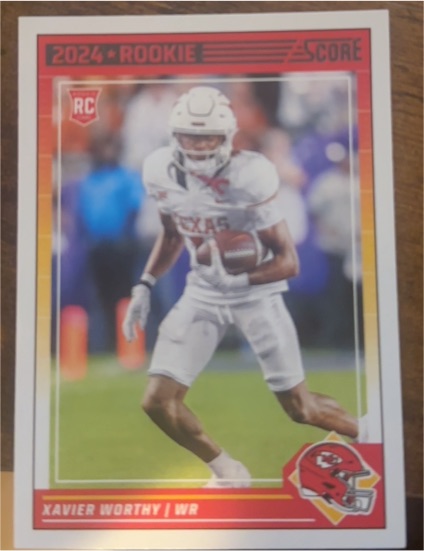 2024 Panini Score #324 Xavier Worthy Rookie — front