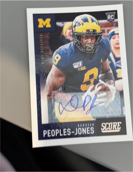 2020 Panini Score #422 Donovan Peoples-Jones — front