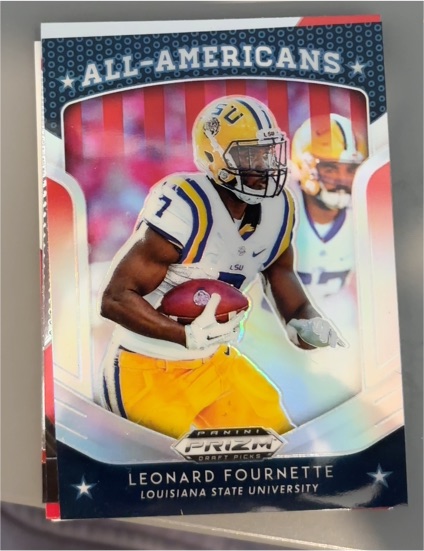 2019 Panini Prizm Draft Picks #70 Leonard Fournette All-Americans — front