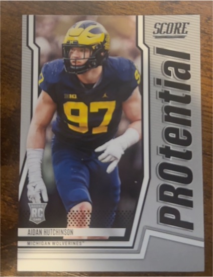 2022 Panini Score PROtential #P-AH Aidan Hutchinson — front