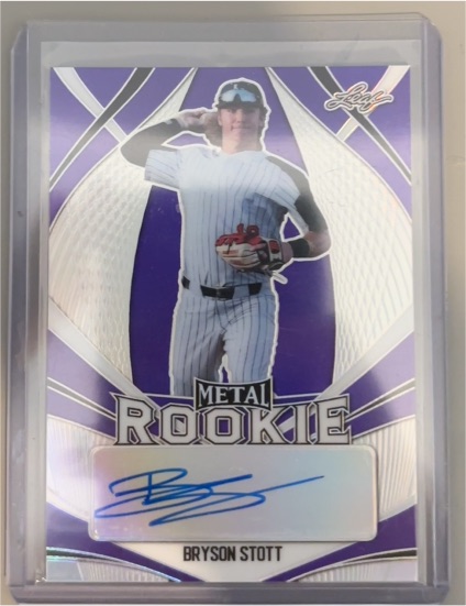 2020 Leaf Metal Rookie #MR-BB2 Bryson Stott — front