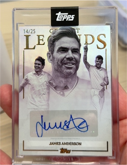 2025 Topps Cricket Legends of the Game Vol 2 #James Anderson — front