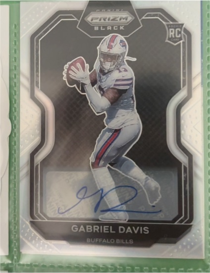 2020 Panini Chronicles Prizm Black #PB-23 Gabriel Davis — front