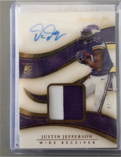 2020 Panini Immaculate #97 Justin Jefferson — front