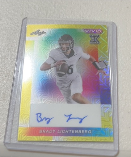 2024 Leaf Vivid Mojo Refractor #BA-BL1 Brady Lichtenberg — front